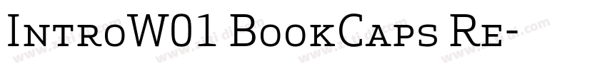 IntroW01 BookCaps Re字体转换